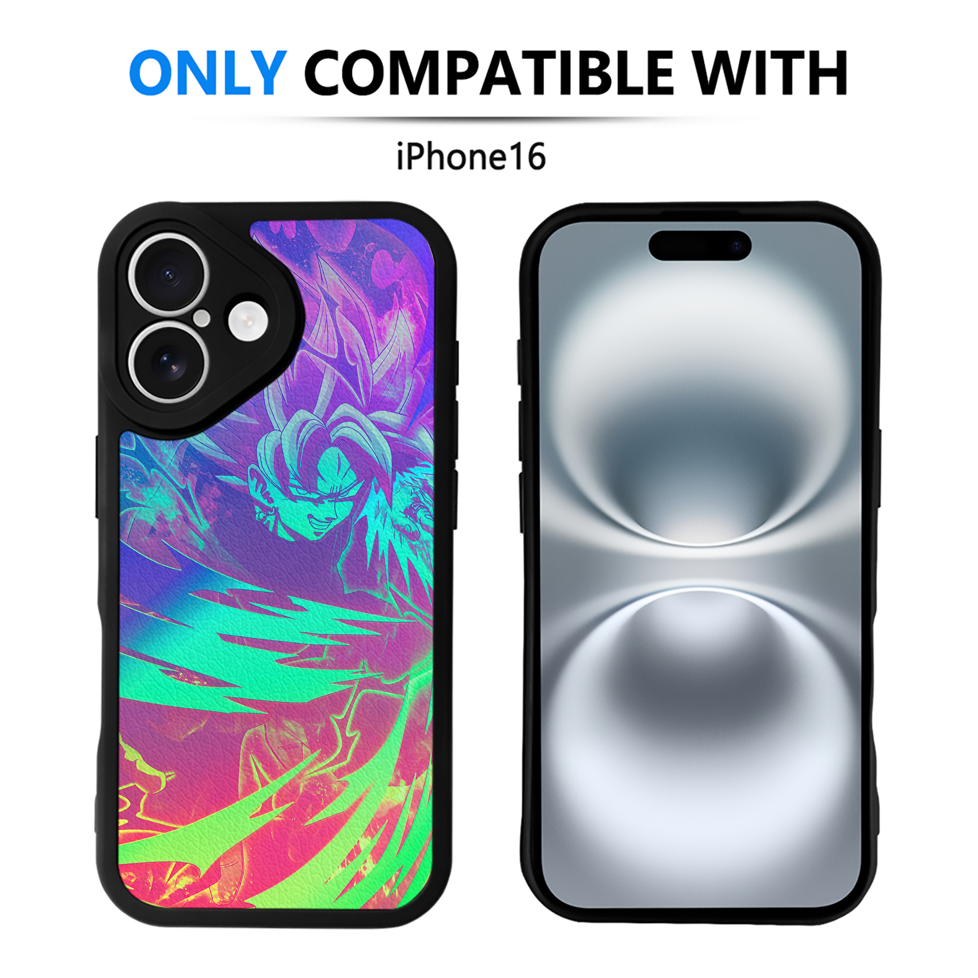 （画像用） ドラゴンボール DRAGON BALL 【iPhone 16シリーズ対応】シリコンスマホケース（レザー調） 材質：シリコン